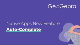 Auto-Complete Feature for Native Apps!