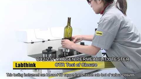 Coulometric Sensor Method  Oxygen Permeability Rate Analyzer for Closure - Labthink