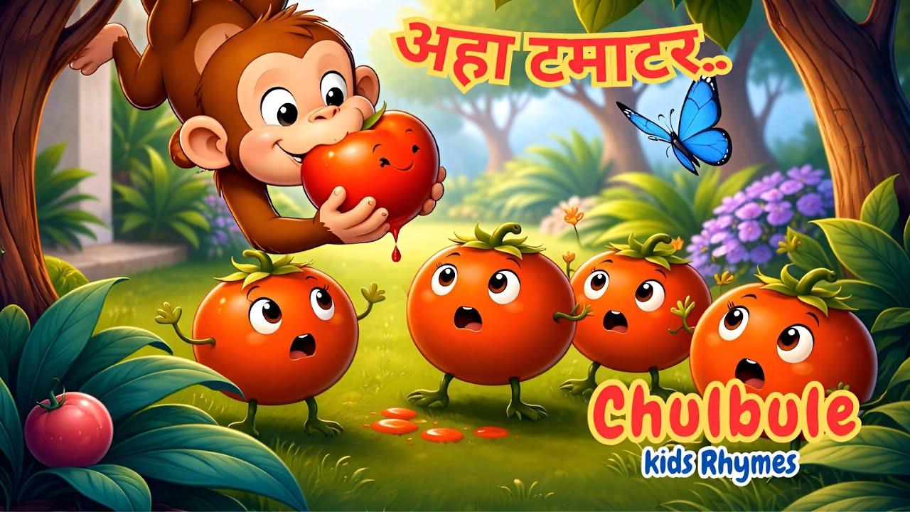 Aaha Tamatar Bade Mazedar | अहा टमाटर | Popular Hindi Rhyme | 3D Kids Song | Hindi Baalgeet