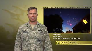 "You Light It, We Write It" PSA & Impact of Illegal Fireworks on Seniors, Veterans & PTSD Sufferers