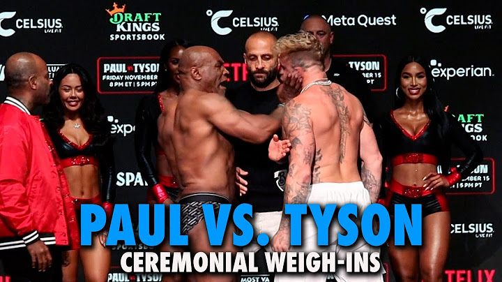 Mike Tyson SLAPS Jake Paul at Ceremonial Weigh ins