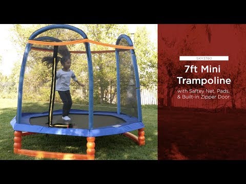 Freesa ChildrenS Trampoline Fitness Trampoline With Safety Net Jump Pad And Spring Cover Pad Baby Care Fence Parent-Child Interactive Game Enhance The Coordination Of ChildrenS Limb Us Fast Shipment