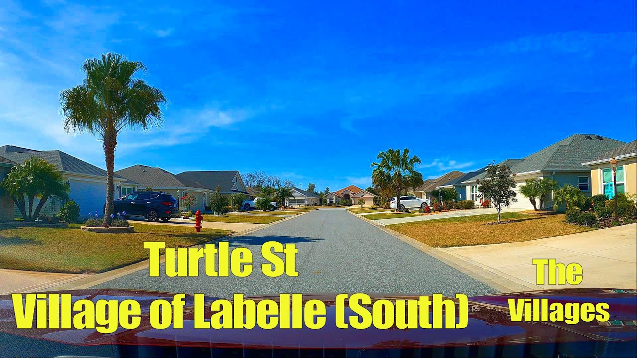 Turtle Street in the Village of Labelle South, The Villages [4K] YouTube
