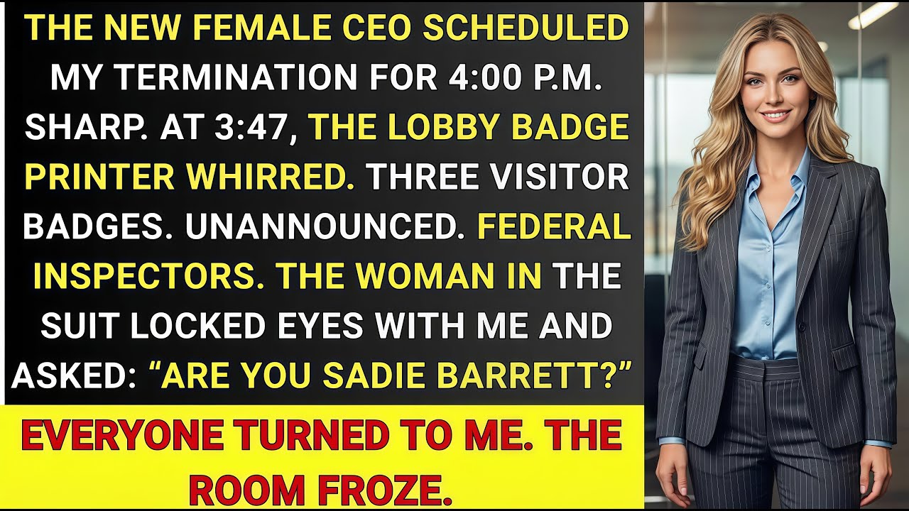 She Booked My Firing for 4:00 PM — By 4:05, the Government Stepped In