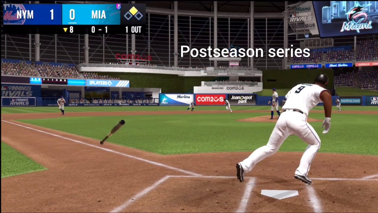 Mets V Marlins series - game 2 highlights. MLB 9 Innings Rivals. - YouTube