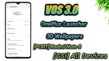 VOS 3.0 - Android 10 ROM with Different UI includes OnePlus Launcher & 3D Wallpapers | Install Now