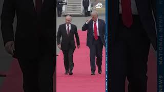 President Donald Trump And Russian President Vladimir Putin Arrive In Anchorage Alaska