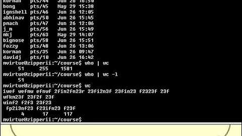VTC Player   Unix Shell Fundamentals, Standard Input