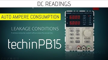 DC AUTO CONSUMPTION CLASS FOR MY SUBSCRIBERS | DC READINGS | LEAKAGE | 9888089863 @techinpb15