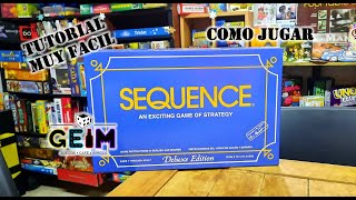 How to play SEQUENCE, the best card game - easy tutorial SEQUENCE - Geim Puebla