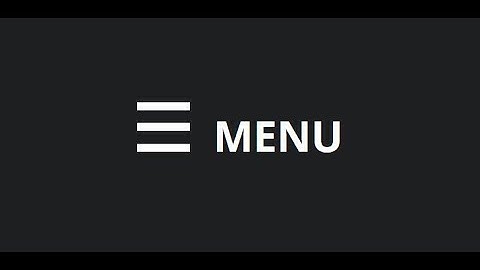 Hamburger menu CSS and jQuery - Drop Down Menu