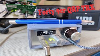 картинка: QRP 40м ТПП трансивер Forty 9er из Китая. Модификация с DDS синтезатором.