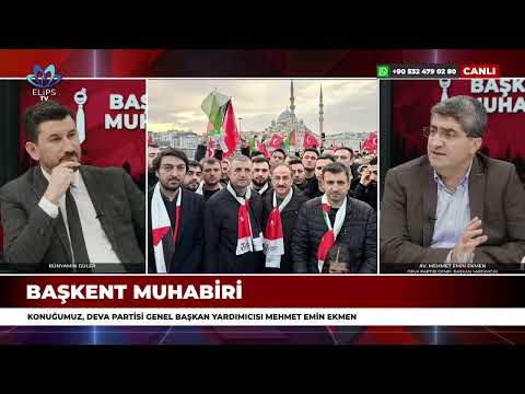 Elips TV'de Bünyamin Güler'in sunduğu "Başkent Muhabiri" programına konuk oldum.