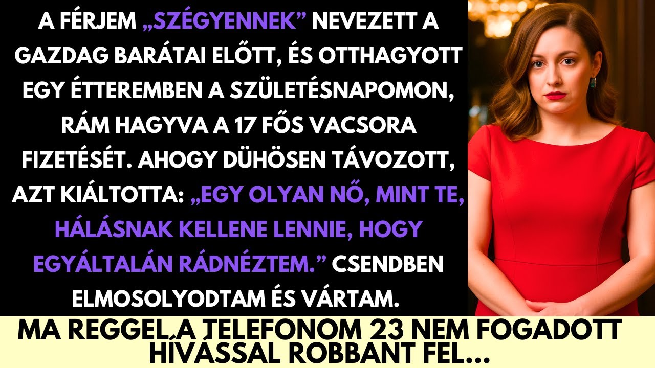 A Férjem Szégyennek Nevezett A Gazdag Barátai Előtt — És Rám Hagyta A $4,000-Os Vacsorát