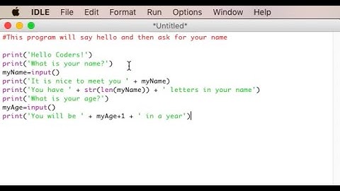 Python - 3 - Print & Input Functions