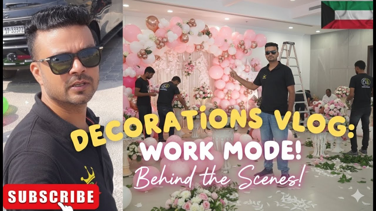 How We Decorate Party Venues in Kuwait 🎉 | Party King Kuwait Balloon Decoration Full Setup