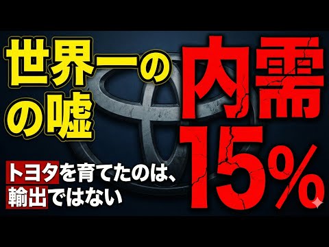 トヨタの内需が15%まで激減。世界一の企業が日本を「見捨てた」のではなく「支えられなくなった」本当の理由　 #経済 #政治 #デフレ