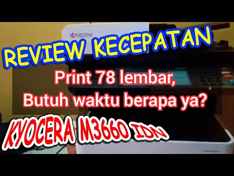 KYOCERA ECOSYS M3660idn [ REVIEW KECEPATAN ] Untuk Usaha Fotocopy