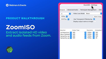 ZoomISO Product Walkthrough | extract isolated HD video and audio feeds from Zoom