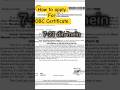 how to apply for obc certificate🔥 #trending #facts #history #relax #automobile #ytshorts #yt #asmr