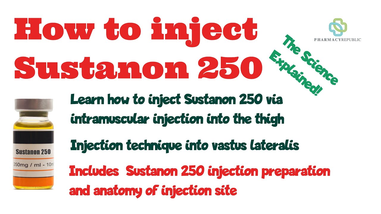 How Often To Inject Sustanon 250 How to inject Sustanon 250 intramuscularly into the thigh - YouTube
