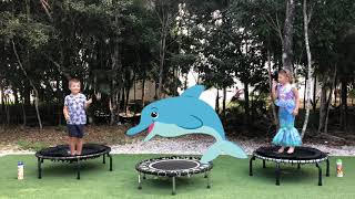 10 Min Enjoy the Sea Creatures in this Children's Rebounding Fitness Exercise Video