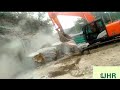 Rock cutting jcbhitachi rider