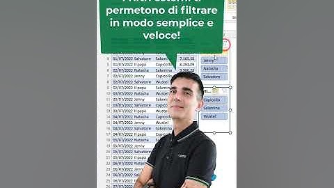 EXCEL TRUCCHI: 📌Le meraviglie dei filtri esterni #shorts