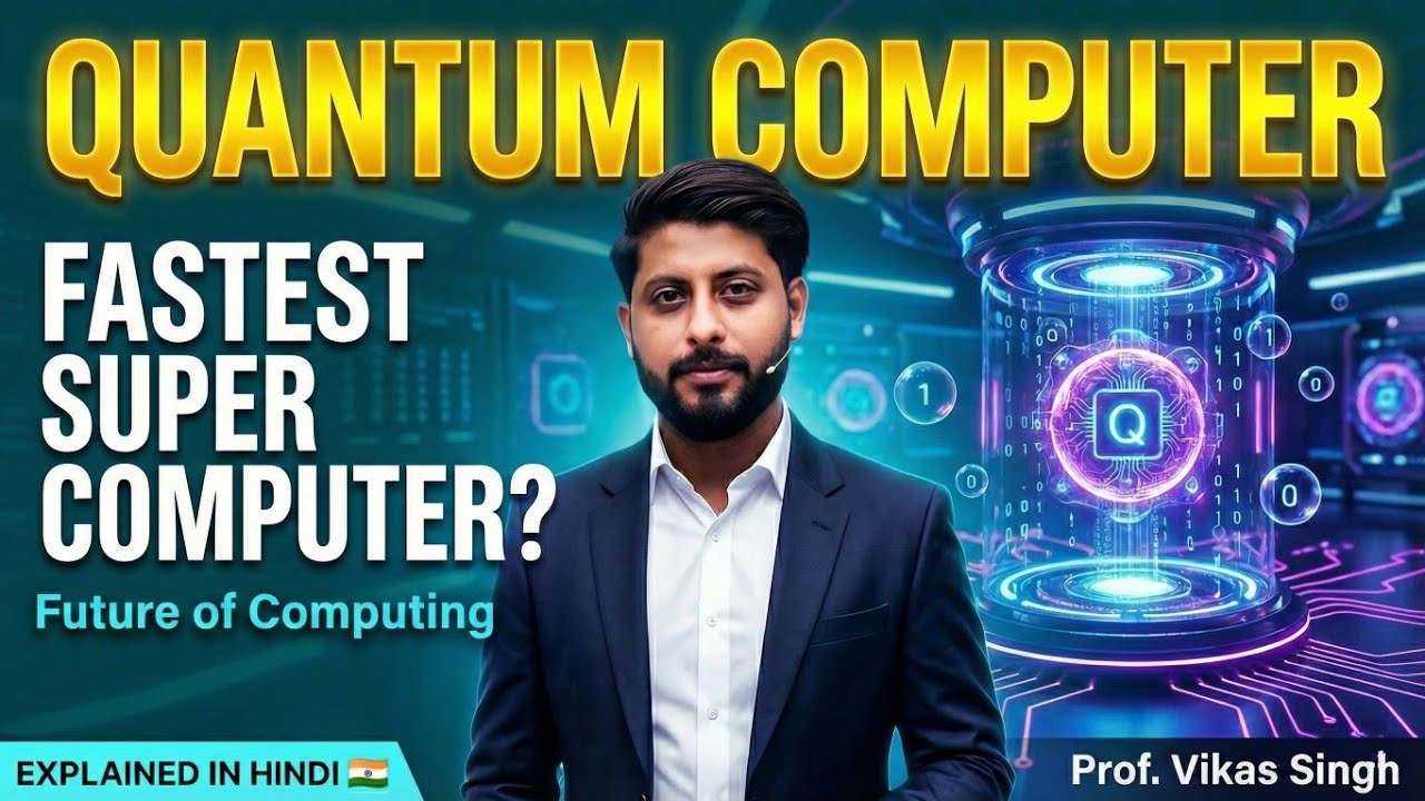 Quantum Computers Explained In Hindi | Fastest Super Computer In The ...