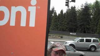 Xobni's Sign Guy at Microsoft in Redmond.