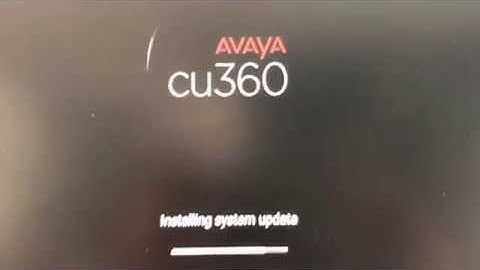 How to upgrade Avaya CU-360 Collaboration Unit software using a Windows PC