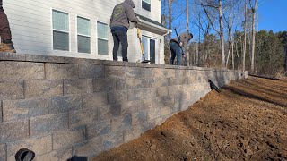 Brooks Landscaping is live! Custom retaining wall installation and Landscape drainage solution