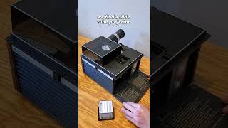 sliding open a slide cube projector from 1970 #shorts