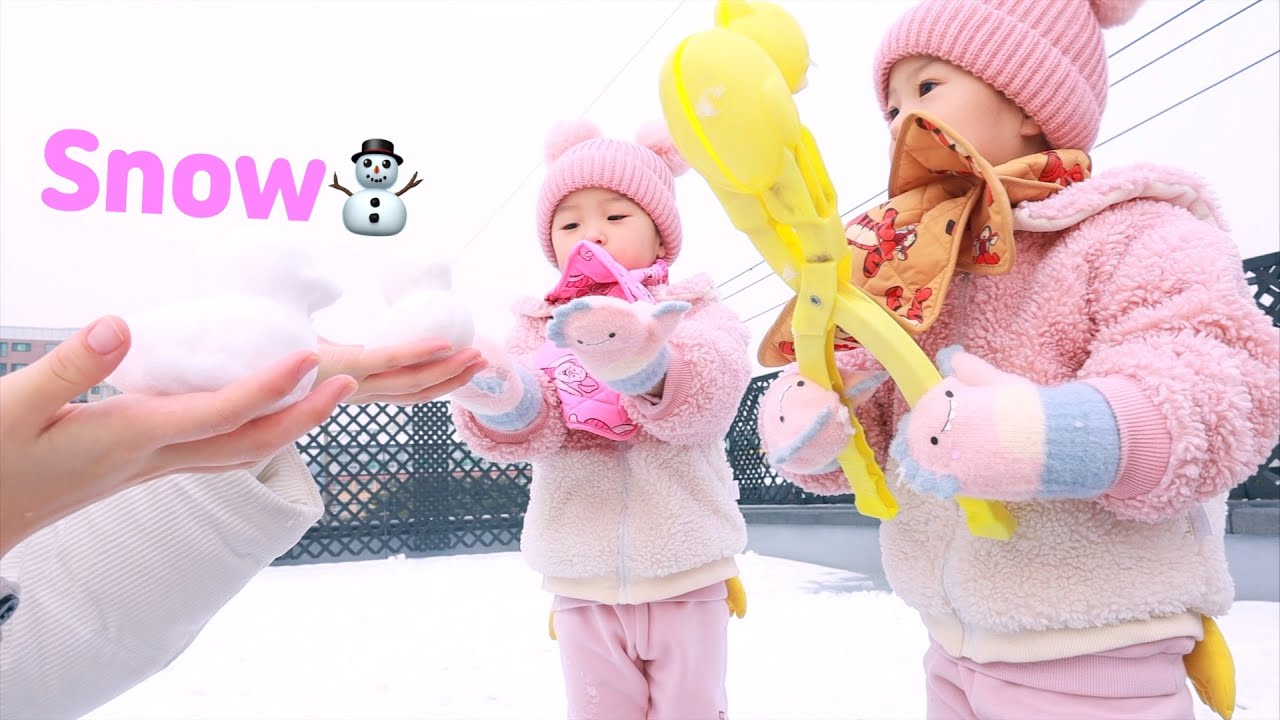 VLOG | 흰눈사이로 ~ 눈오리 제조공장 오픈!!