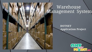 DOTNET Application Project Warehouse Management  System ClickMyProject