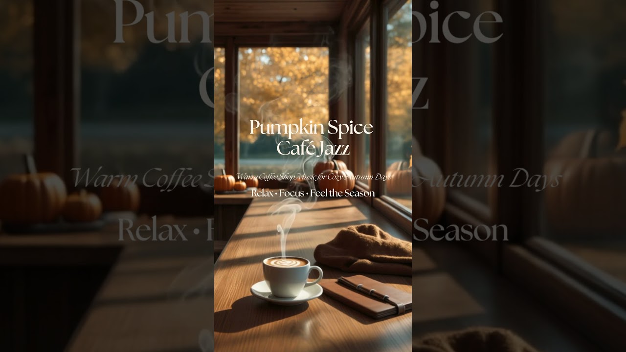 Pumpkin Spice Café Jazz ☕🍁 | Cozy Autumn Vibes & Relaxing Coffee Shop Music