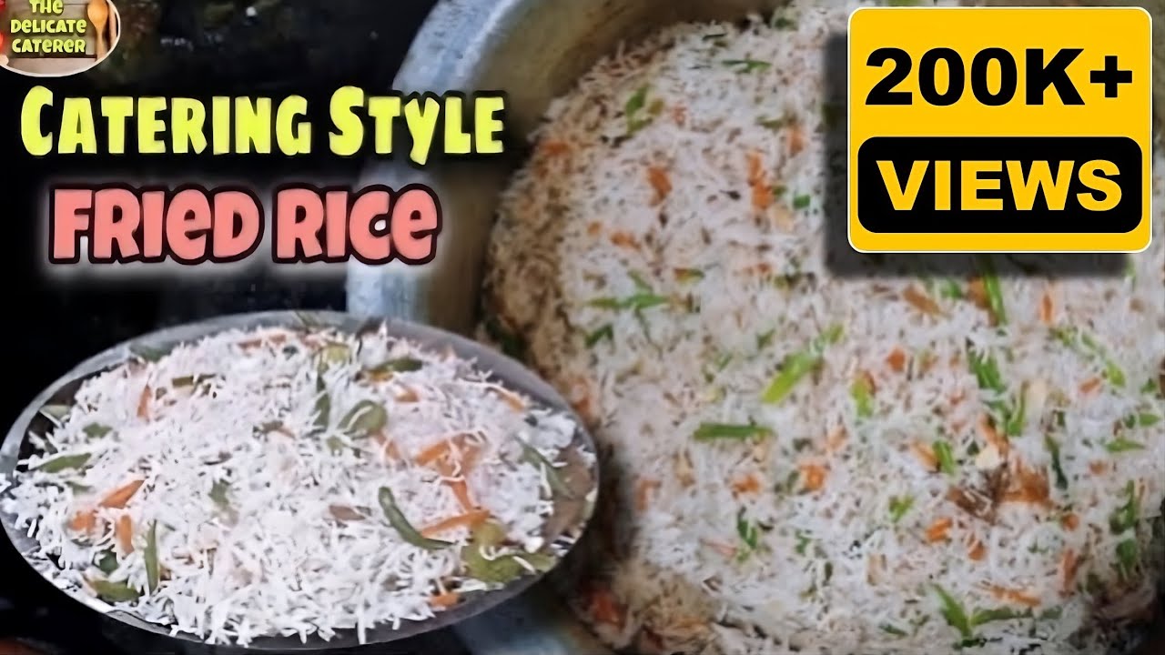 Caterer Rice এভাবে ফ্রাইড রাইস বানালে চাল লম্বা থাকবে ভাঙ্গবে না 🍚 Fried Rice Recipe ...