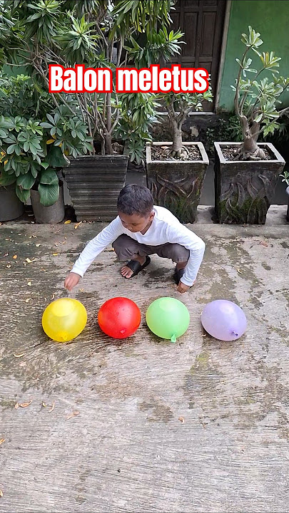 Balon meletus, Balon Warna Warni #balonmeletus #balon #balonmerah