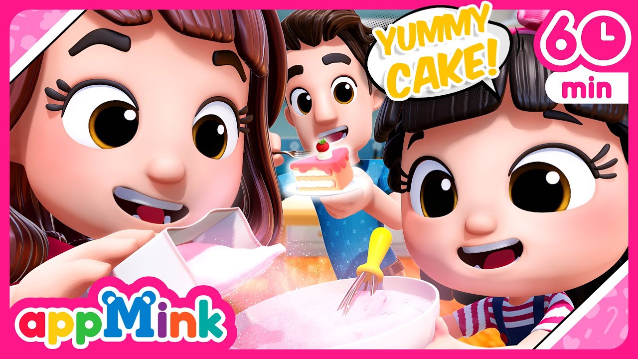 🍰👨‍🍳 Pat a Yummy Cake 🎂 Mommy Little Helpers! 🍽️👩‍👧‍👦 #appmink # ...