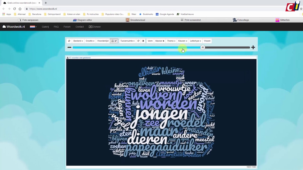 Woordwolk maken - YouTube Woordwolk Maken - Youtube