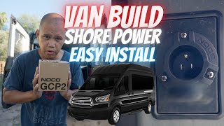 HOW TO INSTALL SHORE POWER ON A FORD TRANSIT VAN WITHOUT CUTTING A WHOLE ON THE SIDE OF THE VAN