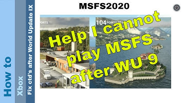 Flight Simulator 2020 - How to - fix ctd