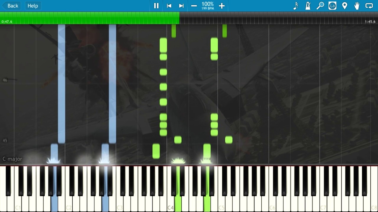 Ace Combat: Assault Horizon - Dogfight - Piano Tutorial (Synthesia)