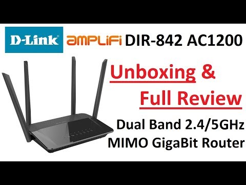 Unboxing & Review 4K: D-Link Amplifi AC1200 Dual Band 2.4 / 5 GHz Wi-Fi Gigabit Router DIR-842
