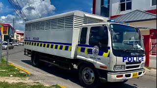 Jamaica Constabulary Force (Jamaican Police) Area 1 HQ Truck Responding on Barnett St