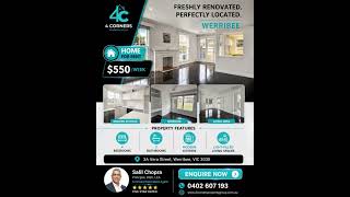 Freshly Renovated Family Home for Rent in Werribee | $550/Week | 4 Corners Property Group