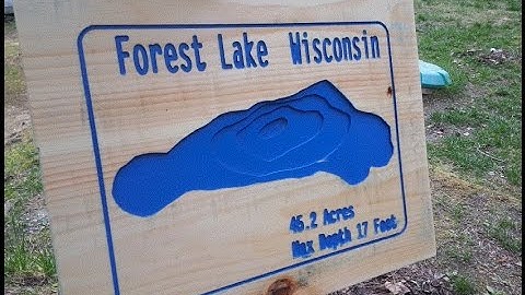 Lake Contour Map Carving - A CNC Project