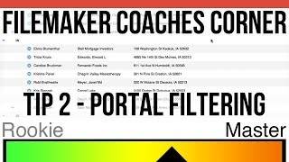 FileMaker Coaches' Corner - Tip 2 - Portal Filtering - Portal Sorting