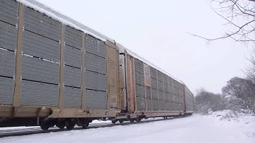 CSX Q261 in Hi Def at Shenandoah Junction,WV on 1/28/11