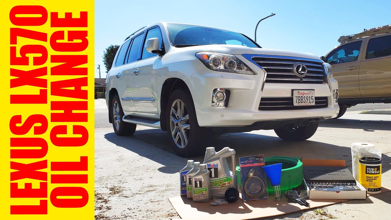 Lexus LX570 / Land Cruiser DIY Oil Change by my 12 year old YouTube